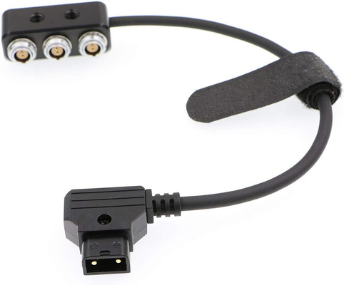 1 To 3 Mini Power Splitter Box ARRI Teradek Cable 26cm D Tap Male Movi Pro AUX Port To 3 Pcs 2 Pin Female Box