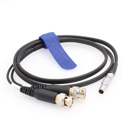 Sound Devices XL-LB2 0B 5pin Right Angle to Double BNC Time Code Input Output Cable 60cm