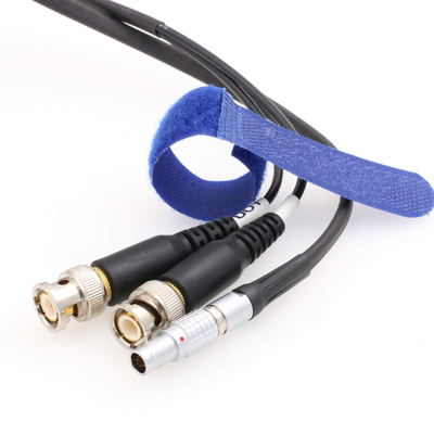 Sound Devices XL-LB2 0B 5pin Right Angle to Double BNC Time Code Input Output Cable 60cm