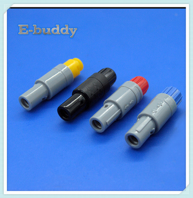 Male Plug 5 Pin Plastic Circular Connectors PAG With Colorful Sleeve