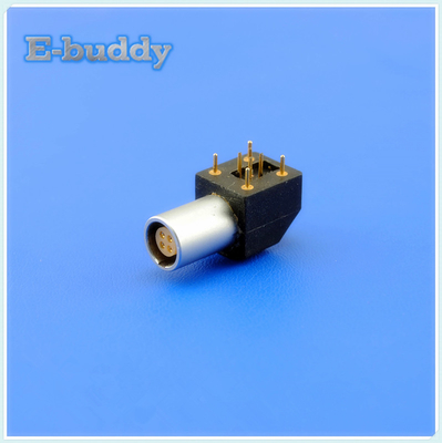 Lemo EPG 1B 4 Pin PCB Socket Push Pull Circular Connector For Panel Mounting Using