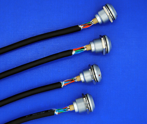 Male To Male Custom Power Cables , 1K 8 Pin Sleeved Power Supply Cables 