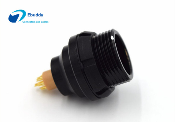 Black color Lemo EGG rear panle mounted female socket EGG 1K 4pin receptacle EEG.1K.304.CLL
