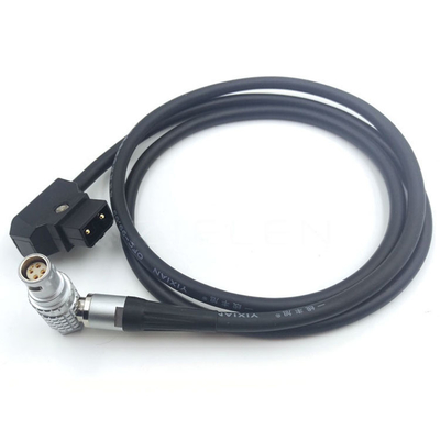 Red epic 12V DC power supply cable Lemo right angle FHJ 1B 6 pin female to D-tap cable