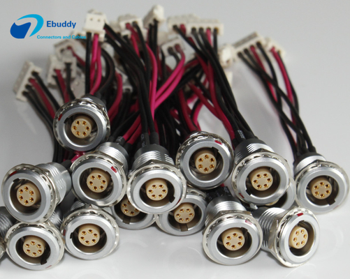 Lemo B Serials Custom Power Supply Cables EGG 0B 1B 2B 6 Pin To Molex Type