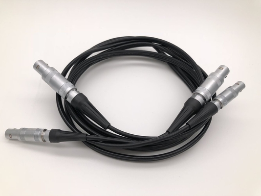 Double Lemo 0S To Lemo 01 Custom Cable Assembly 6ft Length For Ultrasonic Probe