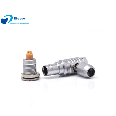 4pin Lemo Cable Connector Elbow Male Push Pull Circular Connector