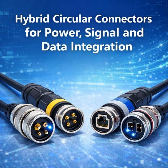 Hybrid Circular Connectors for Power, Signal and Data Integration in ...